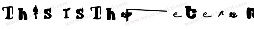 This Is The Future R字体转换
